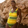 La Pièce signature motif Rio maillot de bain ethnique