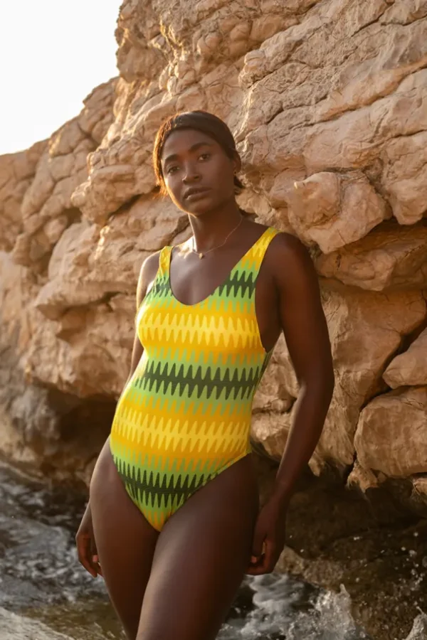 La Pièce signature motif Rio maillot de bain ethnique