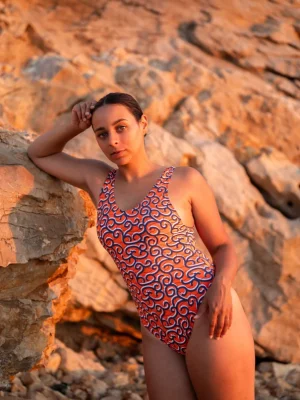 La pièce Signature motif Saint Tropez maillot de bain Aklomissa