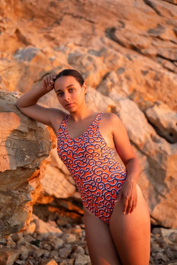 La pièce Signature motif Saint Tropez maillot de bain Aklomissa